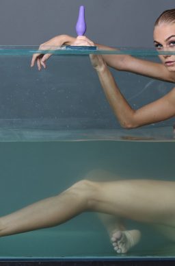 392393 14big 256x388 - Wet teen babe Nancy A strips bikini bottom while posing in water